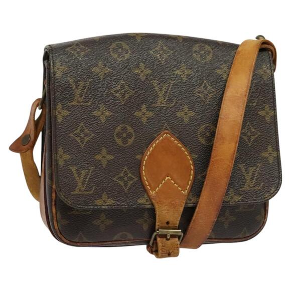 LOUIS VUITTON Monogram Cartesier MM Shoulder Bag M51253 - Picture 1 of 13